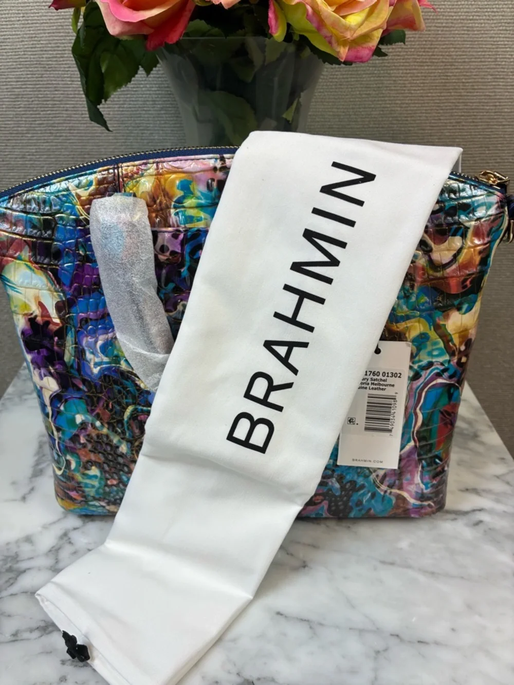 Brahmin Euphoria Melbourne Multicolor Duxbury Bag - NWT & Dustbag 🔥 🔥 🔥 - Picture 10 of 10